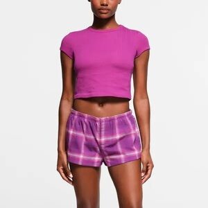SKIMS Lollipop Cheeky Sleep Shorts